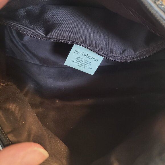 Liz Claiborne Set - Barrel Bag and Wallet - Brown and Cream Logo - Picture 12 of 14